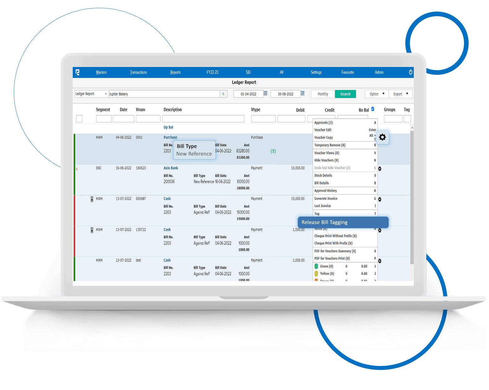 Bulk Untagging Of Bills Realbooks