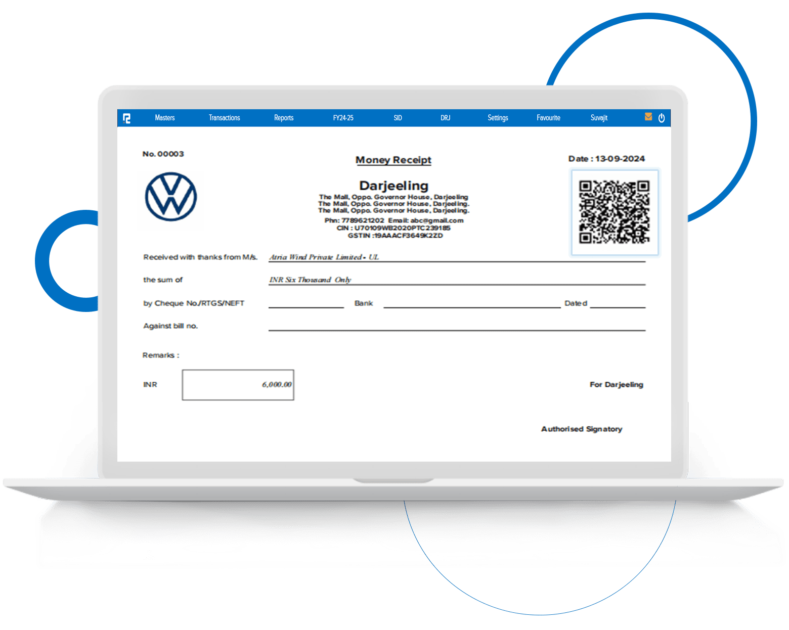 Money Receipt QR code req. in Bulk print