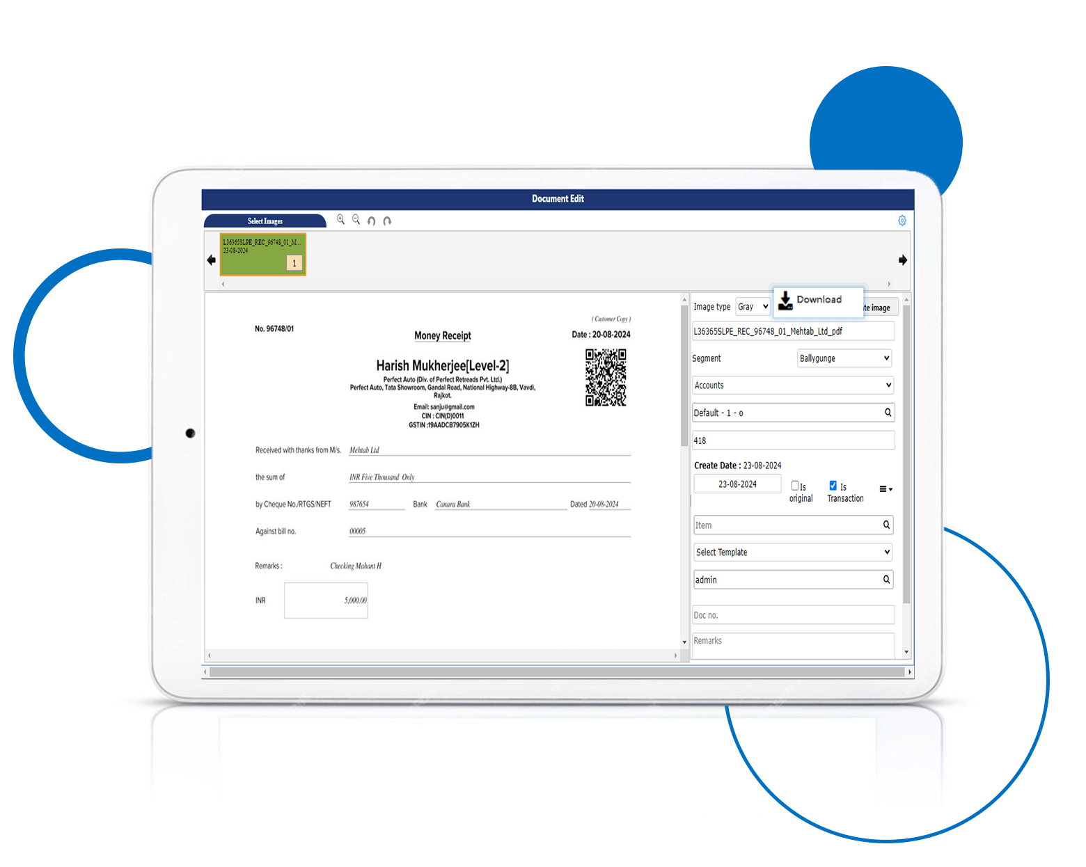 Download Option For Documents