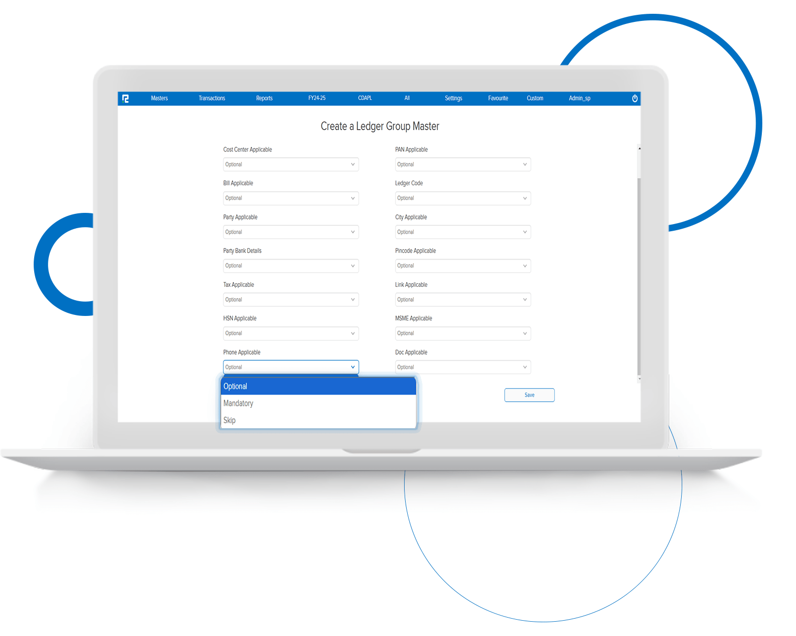 Phone No. In Ledger Master Applicability